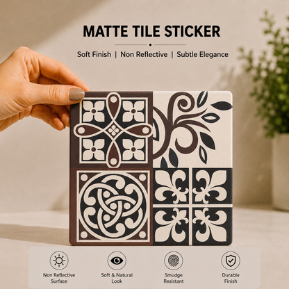 Vintage Assorted Moroccan Tile Sticker Set