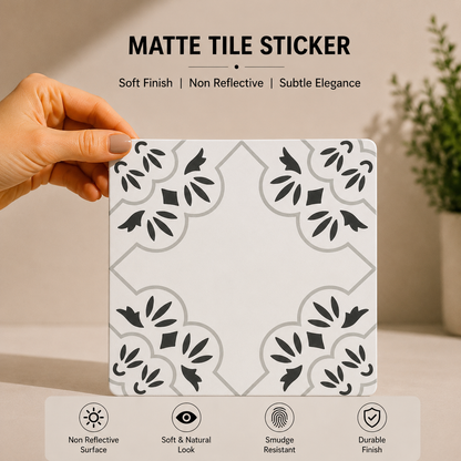 Minimal Floral Corner Tile Sticker