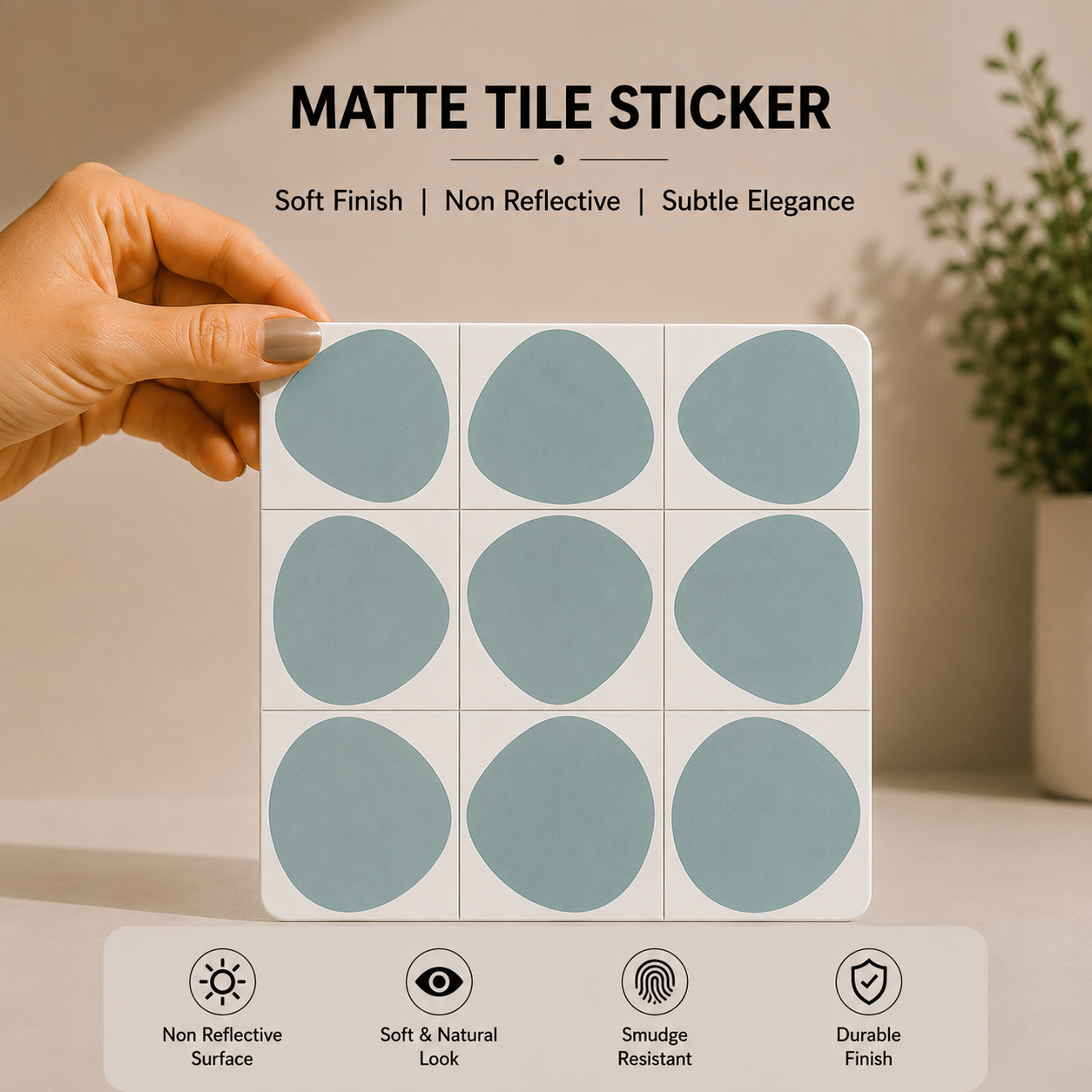 Minimalist Pebble Tile Sticke