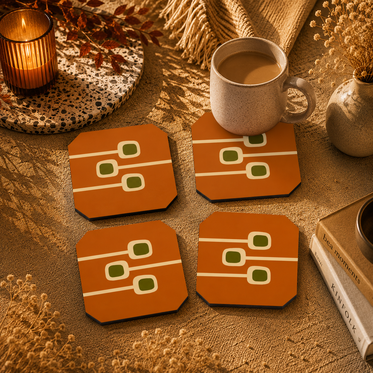Cottage Bloom Coasters Pack of 4