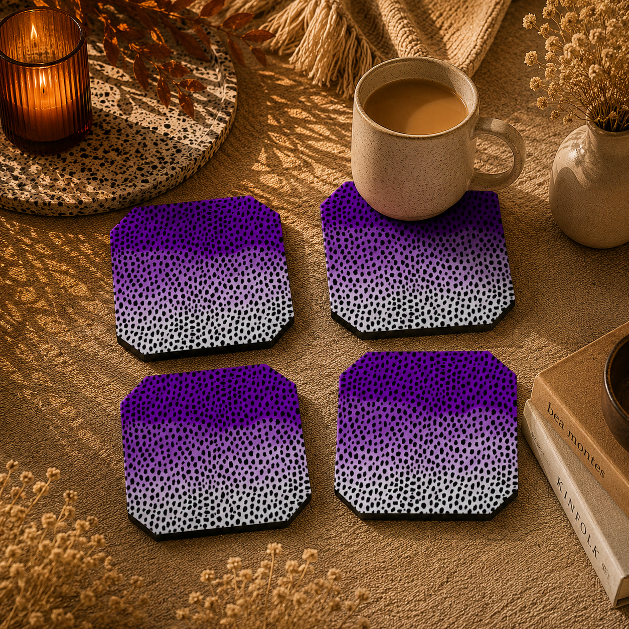 Radiant Horizon Coasters Pack of 4