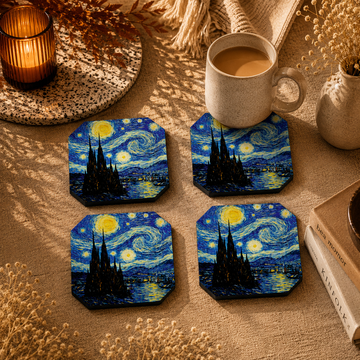 Coastal Horizon Coasters Pack of 4