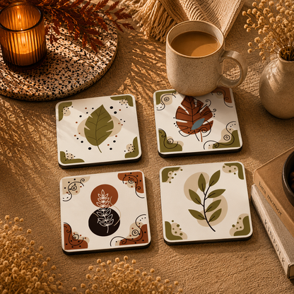 Green Harmony Coasters Pack of 4