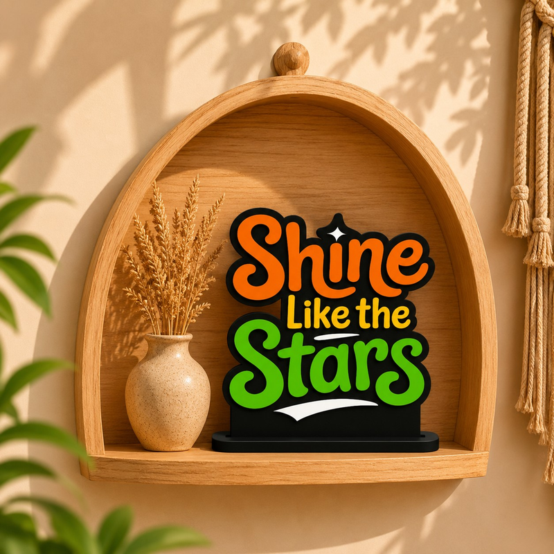 Shine Like the Stars Motivational Table Top Decor