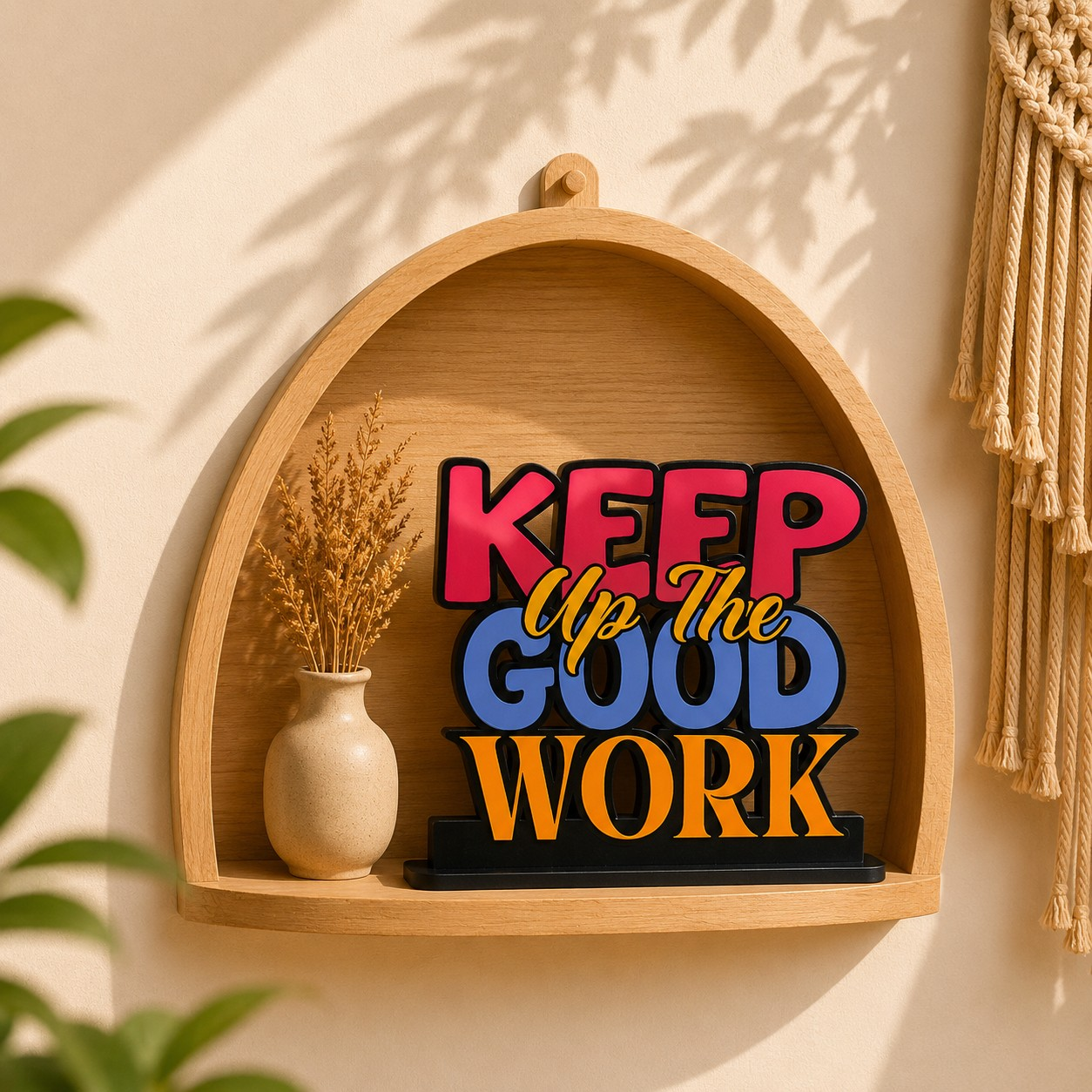 Get Shit Done Funny Motivational Table Top Decor