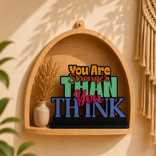 You Are Stronger Than You Think Inspirational Table Top Decor
