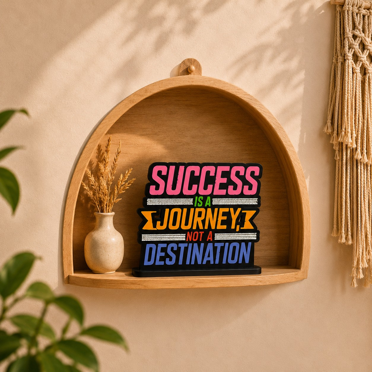 Success Is a Journey Inspirational Table Top Decor