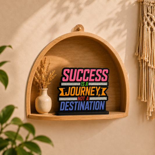 Success Is a Journey Inspirational Table Top Decor