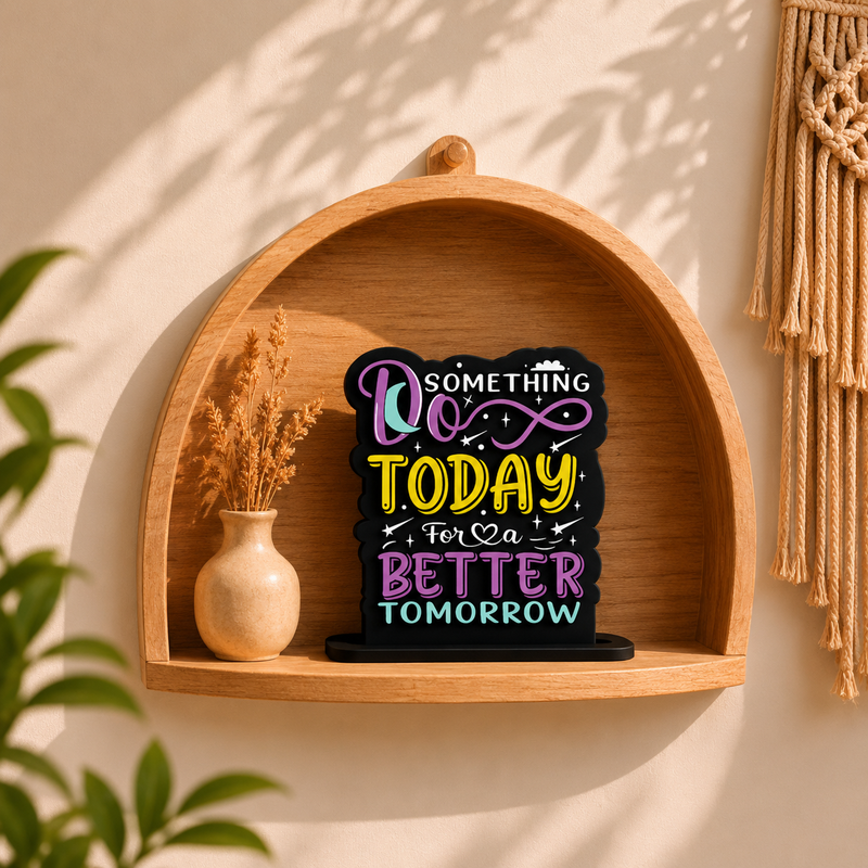 Do Something Today For A Better Tomorrow Inspirational Table Top Decor