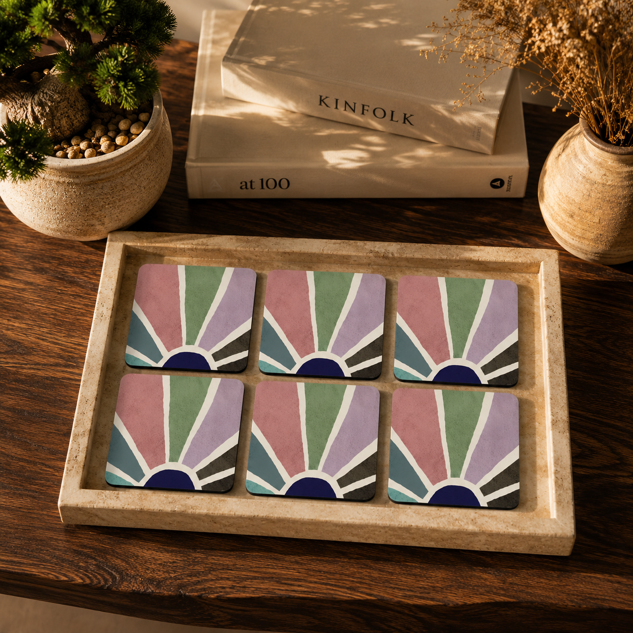 Deco Prism Coasters Pack of 6