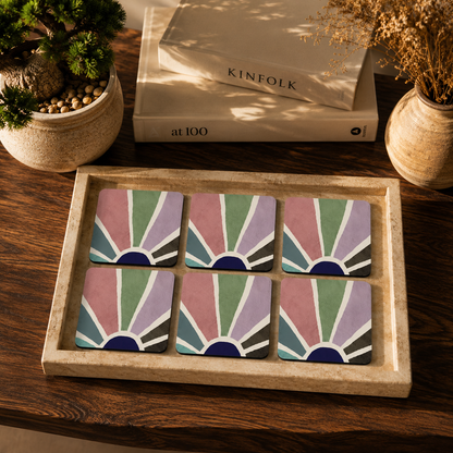 Deco Prism Coasters Pack of 6