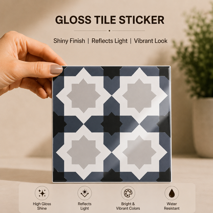 Modern Moroccan Mosaic Tile Sticker