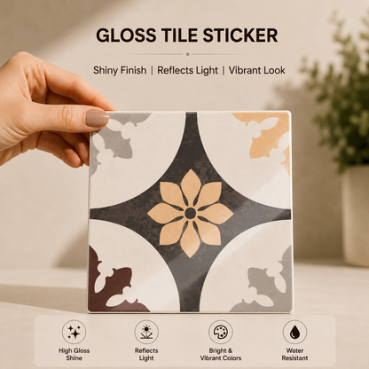 Timeless Blossom Heritage Tile Sticker