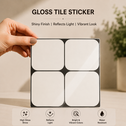 Contemporary Rounded Mosaic Tile Sticker