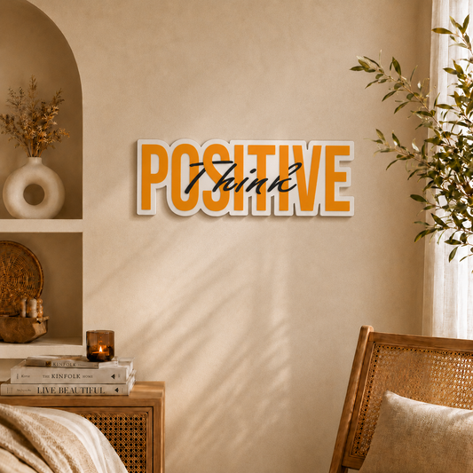 Positive Mindset Inspirational Wooden Wall Art