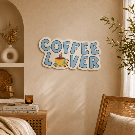 Coffee Lover Wooden Wall Art
