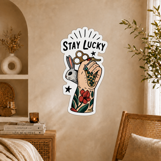 Stay Lucky Inspirational Wooden Wall Art