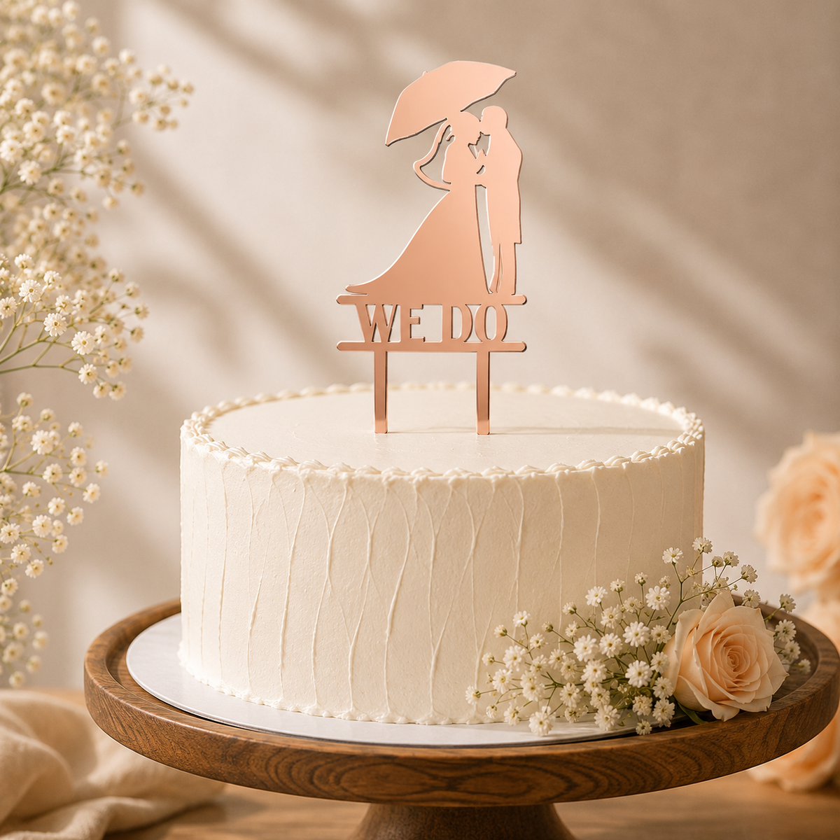 We Do Script Decorative Cake Topper