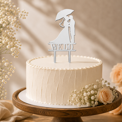 We Do Script Decorative Cake Topper