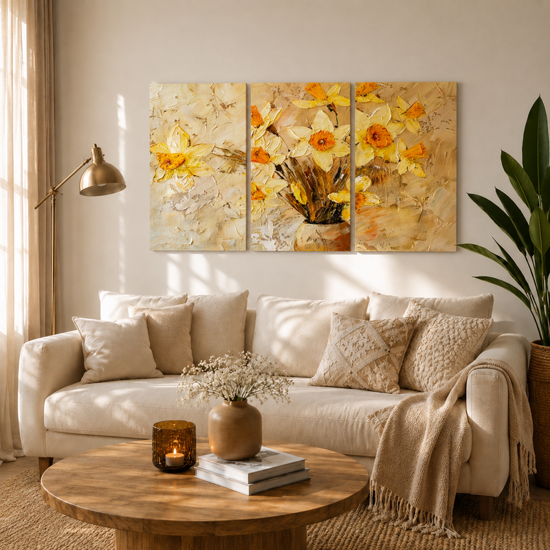 Spring Daffodil Floral Wall Art