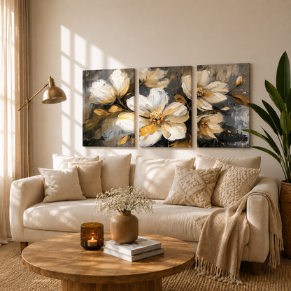 Luxury White Blossom Wall Hanging