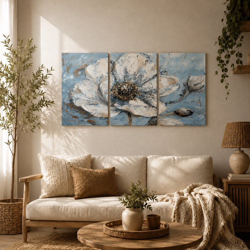 Classic White Botanical Elegance Wall Collection