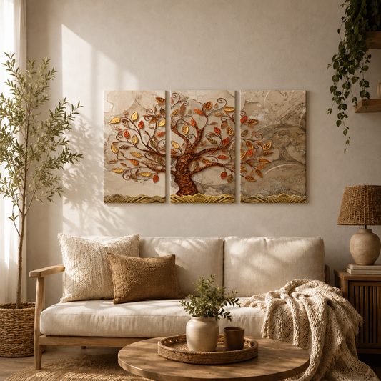 Vintage Tree of Life Wooden Wall Decor