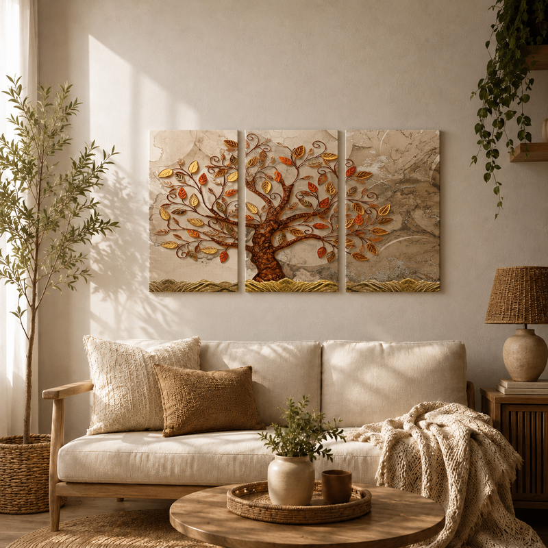 Vintage Tree of Life Wooden Wall Decor