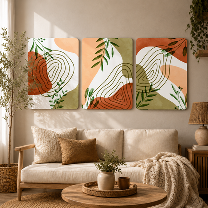 Organic Contour Botanical Wall Hanging