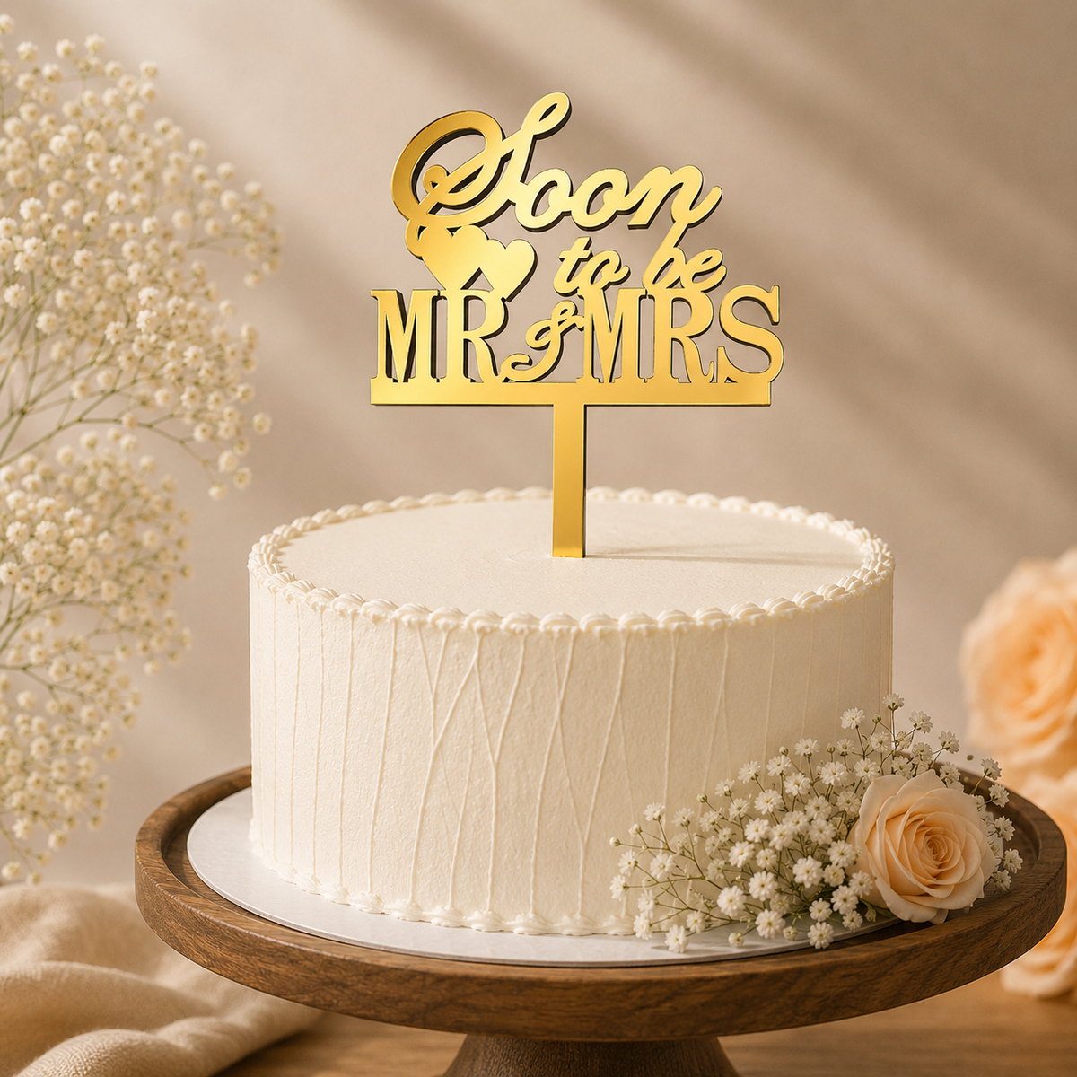 Soon to Be Mr & Mrs Decorative Cake Topper