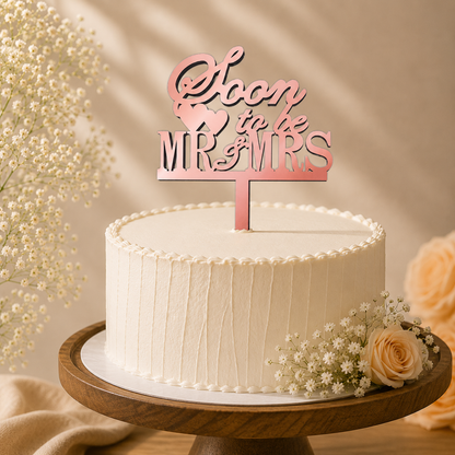Soon to Be Mr & Mrs Decorative Cake Topper