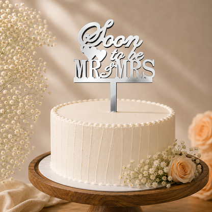Soon to Be Mr & Mrs Decorative Cake Topper