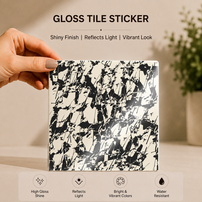 Modern Ink Splash Tile Sticker