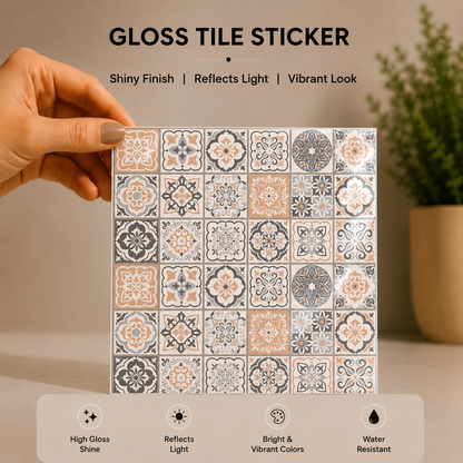 Vintage Patchwork Tile Sticker