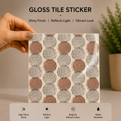 Concentric Circle Tile Sticker