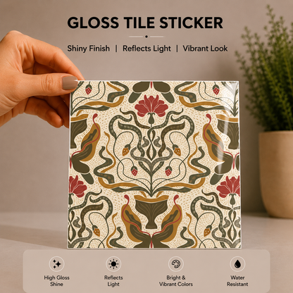 English Garden Tile Sticker