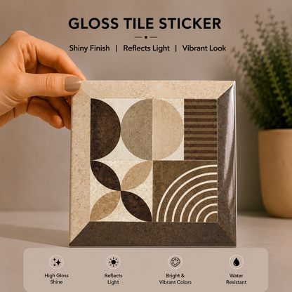 Bauhaus Geometry Tile Sticker