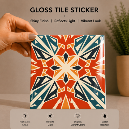 Cubist Mosaic Tile Sticker