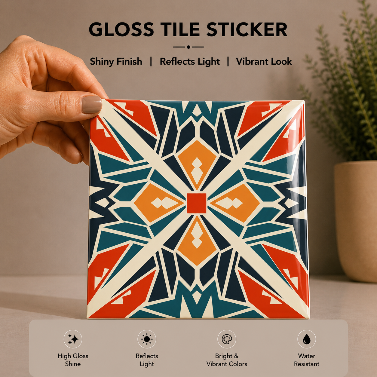 Art Deco Geometric Tile Sticker