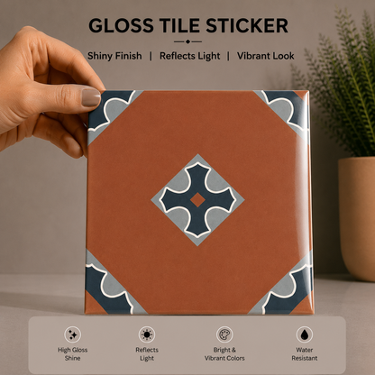 Mediterranean Terracotta Tile Sticker