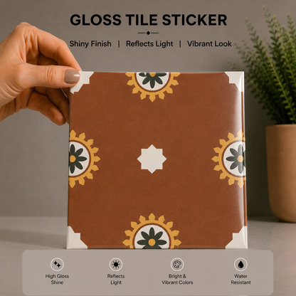 Vintage Terracotta Tile Sticker
