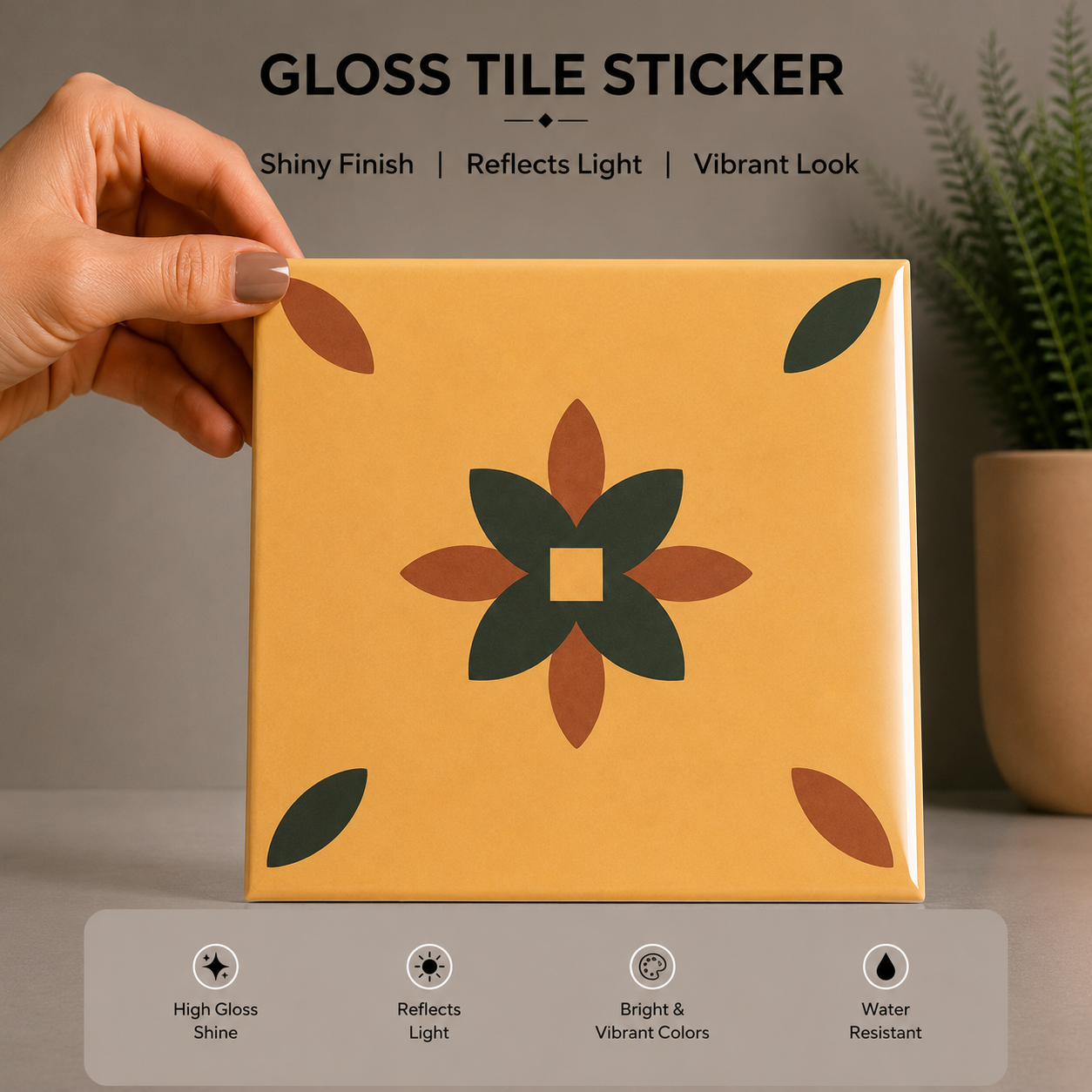 Tuscan Wildflower Tile Sticker