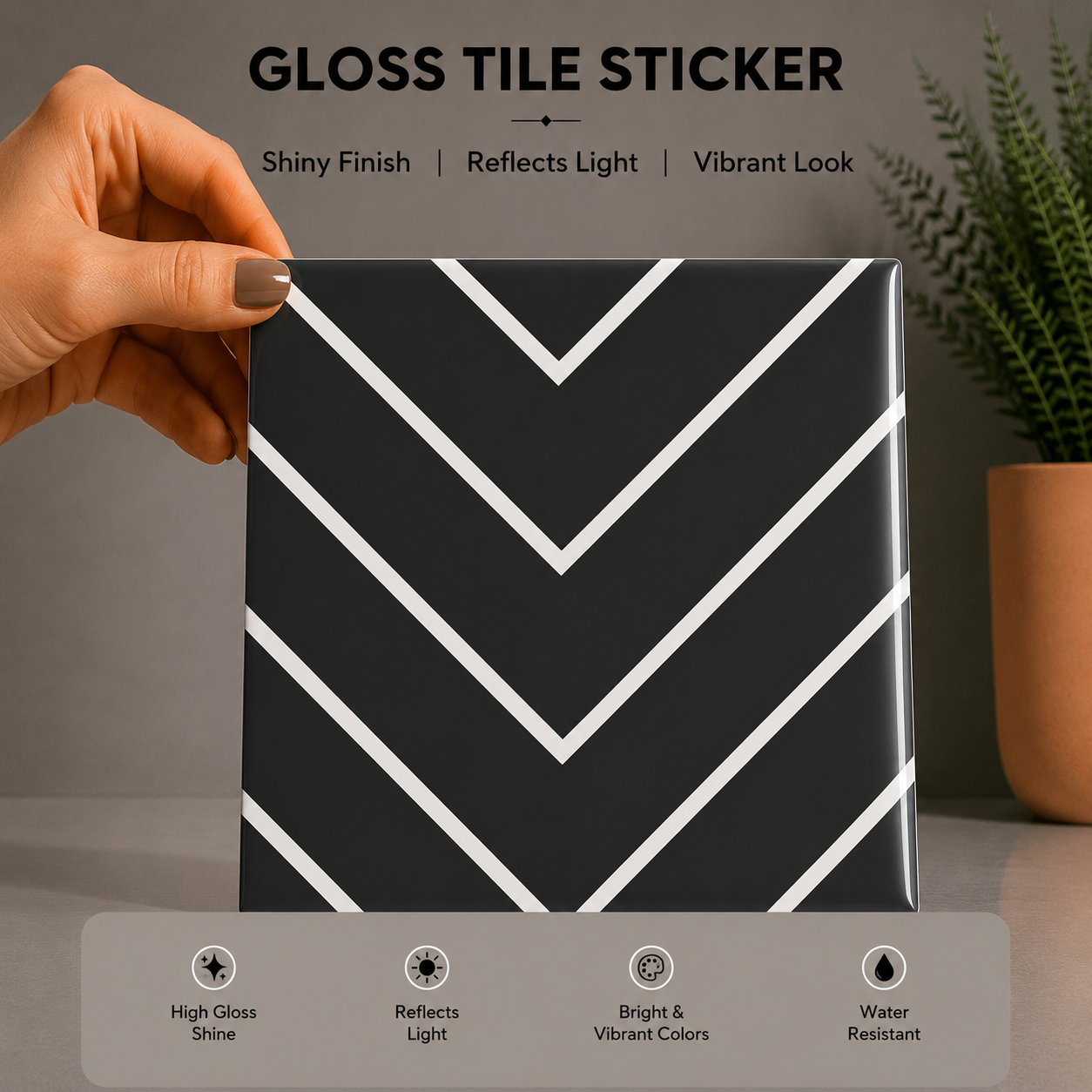 Minimalist Chevron Tile Sticker