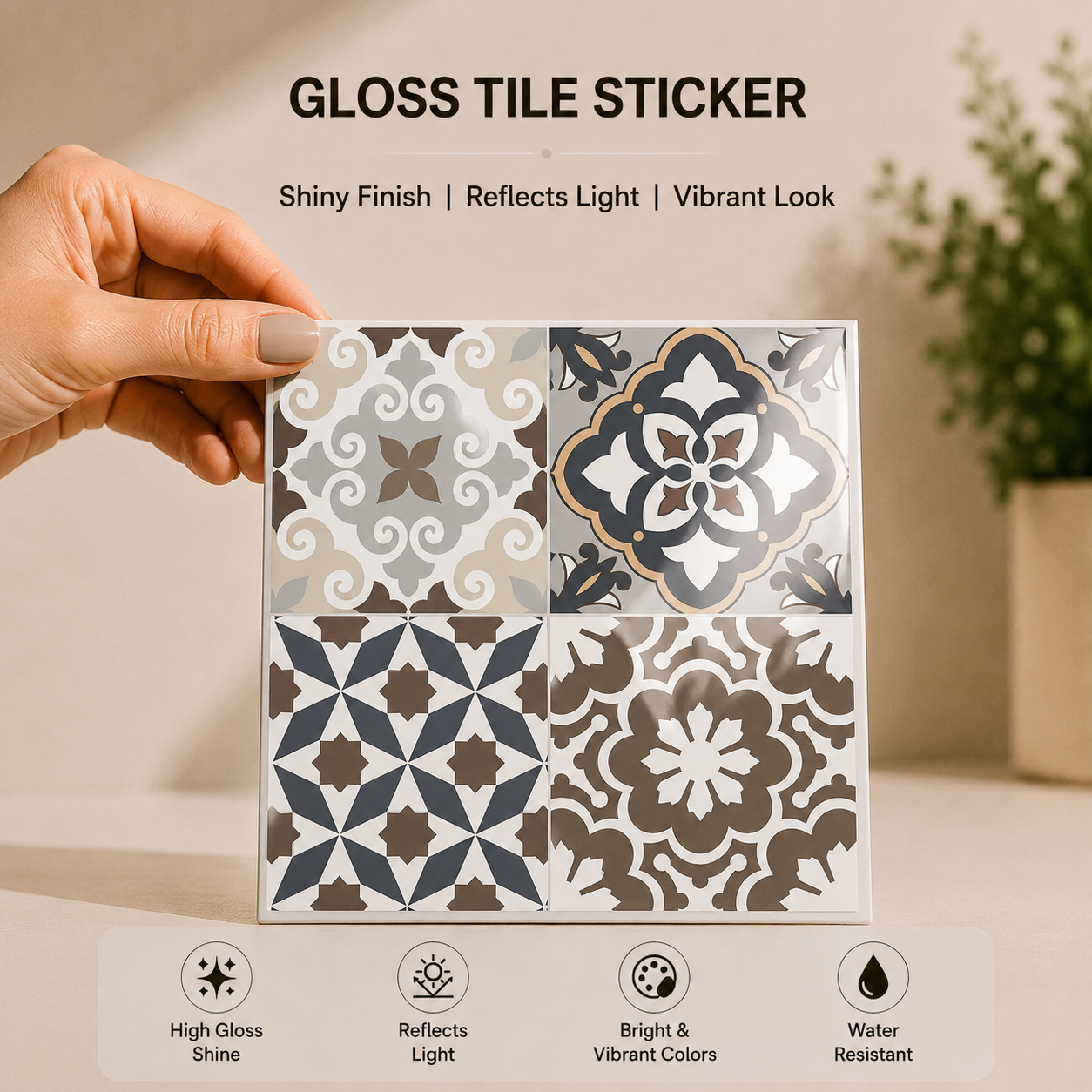 Mediterranean Patchwork Tile Sticker