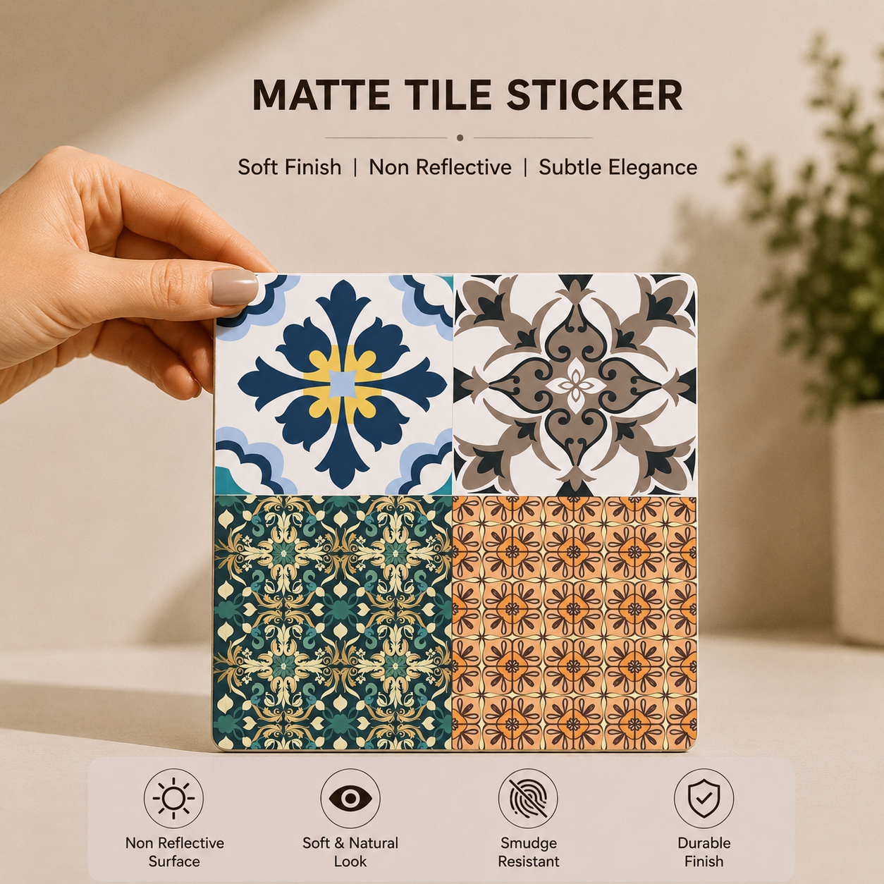 Mediterranean Patchwork Tile Sticker