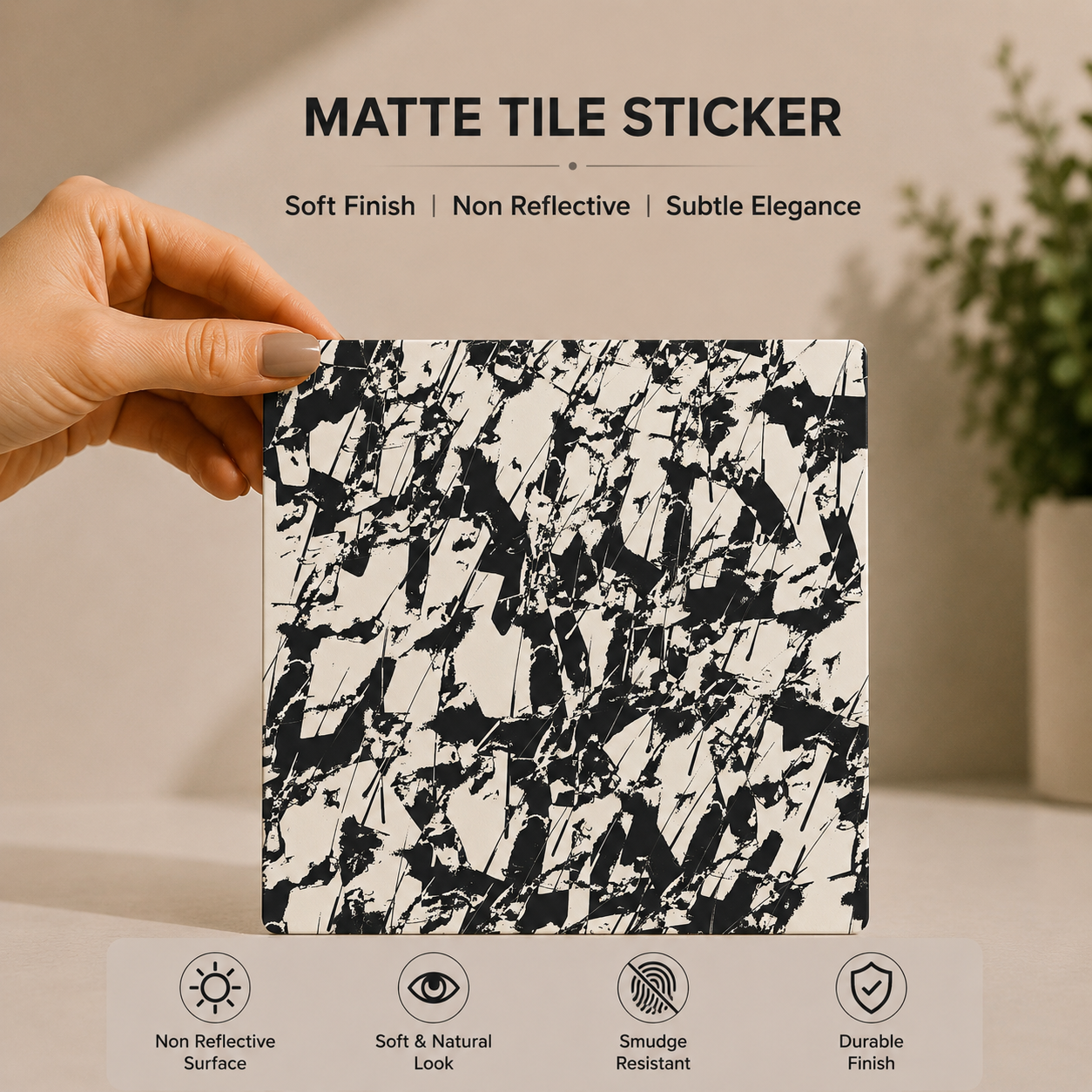 Modern Ink Splash Tile Sticker