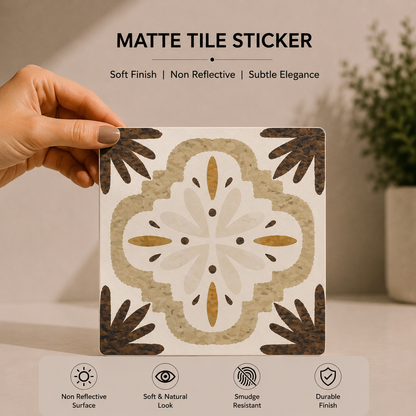 Olive Botanical Tile Sticker