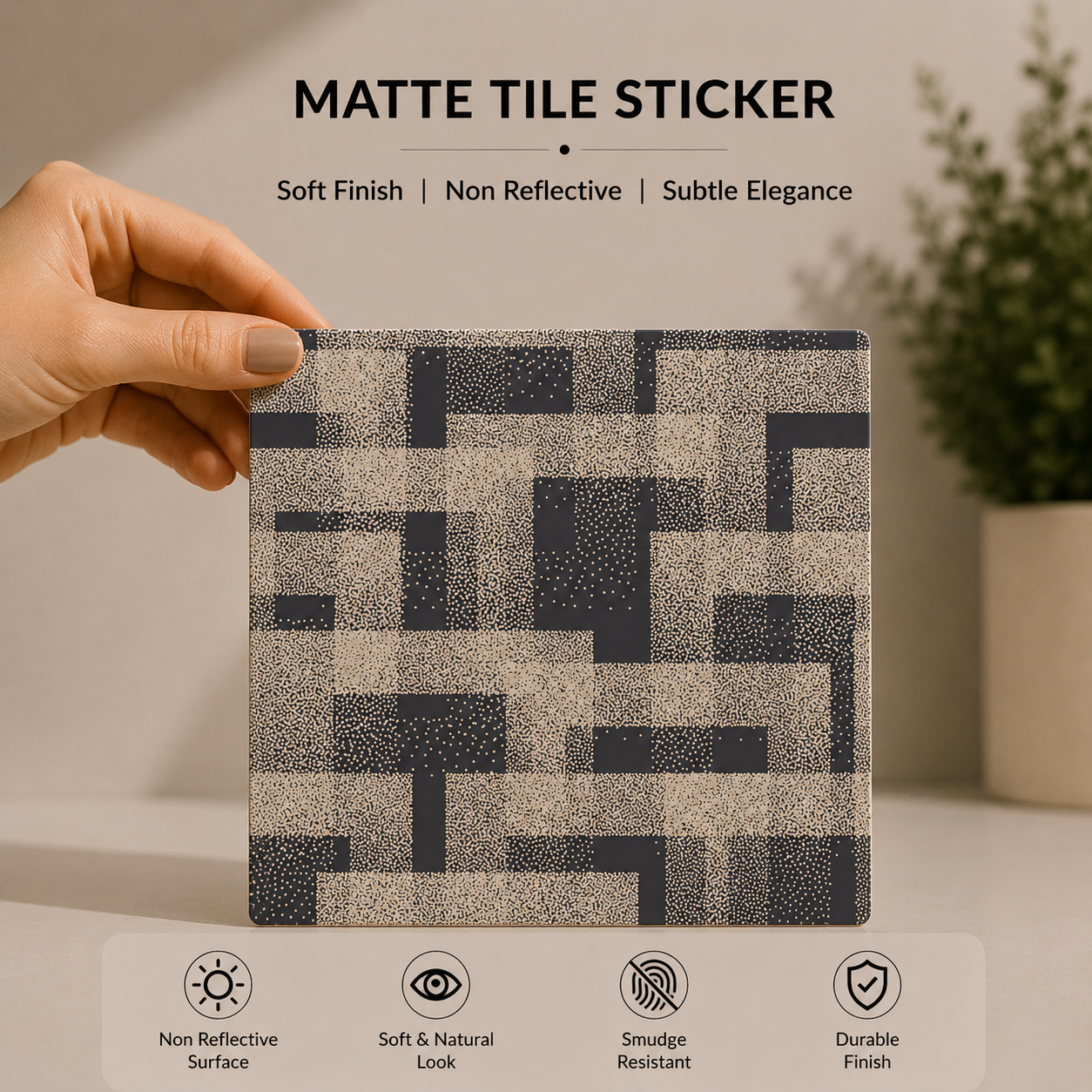 Abstract Stipple Tile Sticker