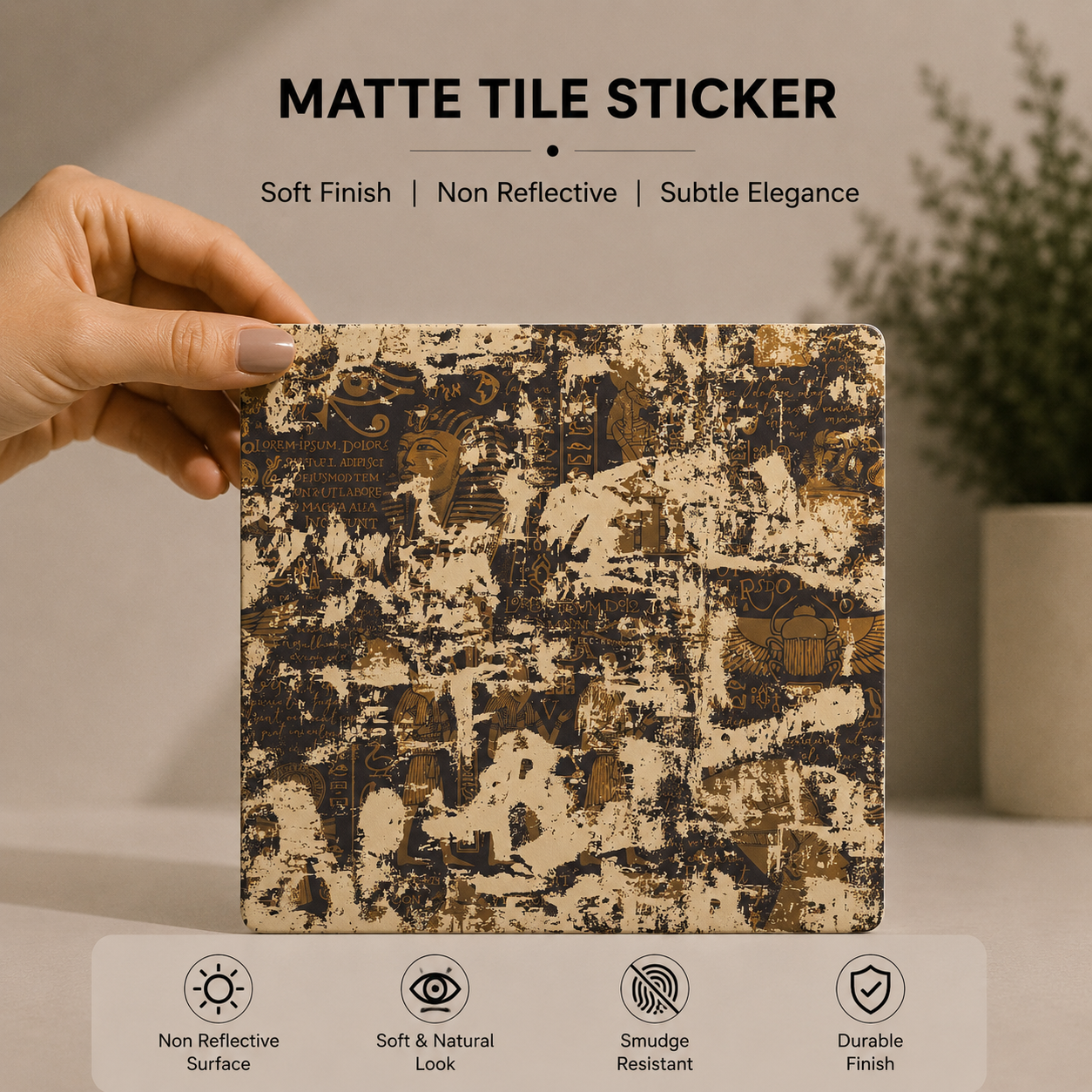 Vintage Egyptian Tile Sticker