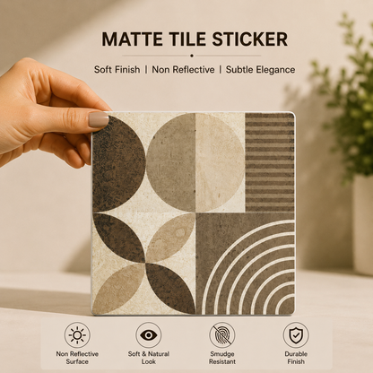 Bauhaus Geometry Tile Sticker